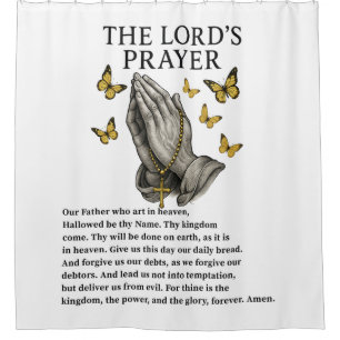 The Lord's Prayer Shower Curtain