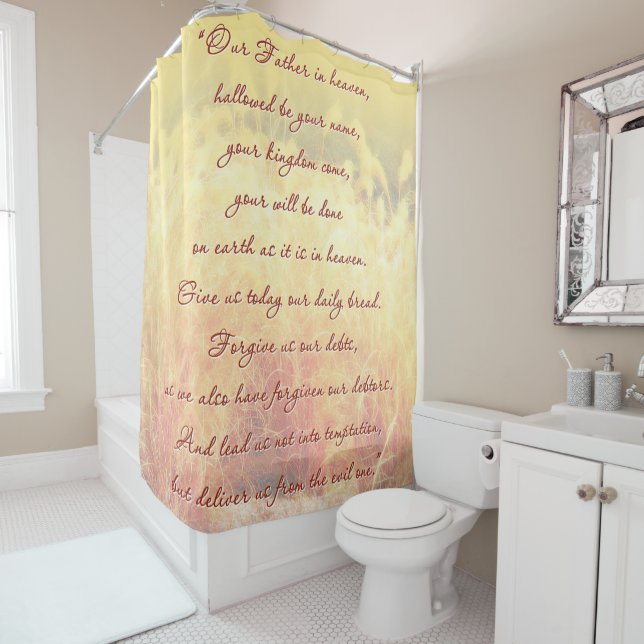 The Lord's prayer Shower Curtain (In Situ)