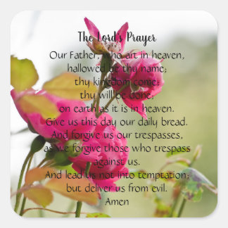 The Lord's Prayer Sticker