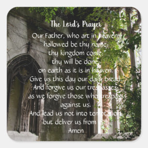 The Lord's Prayer Sticker