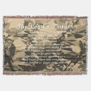 The Lords Prayer Throw Blanket