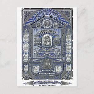 The Lord's Prayer vintage engraving Postcard