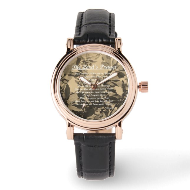 The Lords Prayer Vintage Watch (Front)