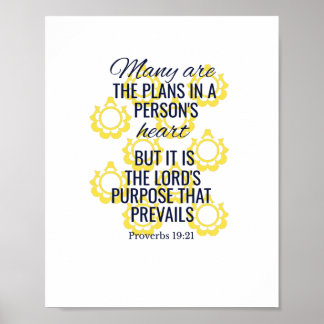 The Lord's purpose prevails Poster