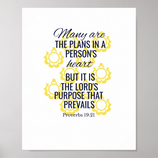 The Lord's purpose prevails Poster (Front)