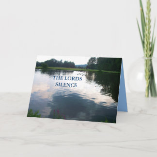 THE LORDS SILENCE card