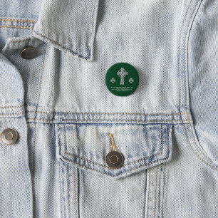 The Lorica of Saint Patrick Prayer (short) 3 Cm Round Badge