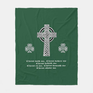 The Lorica of Saint Patrick Prayer (short) Fleece Blanket