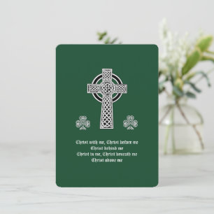 The Lorica of Saint Patrick Prayer (short) Holiday Card