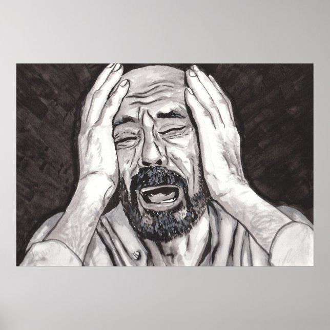 The loss of a loved one, sadness poster (Front)