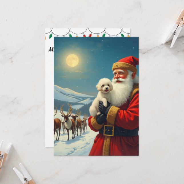 The loss of a pet dog at christmas invitation (Front/Back In Situ)