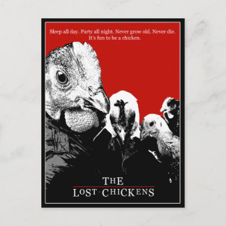 THE LOST CHICKENS POSTCARD