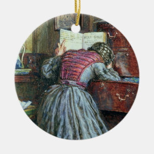 The Lost Child (w/c and bodycolour on paper) Ceramic Tree Decoration