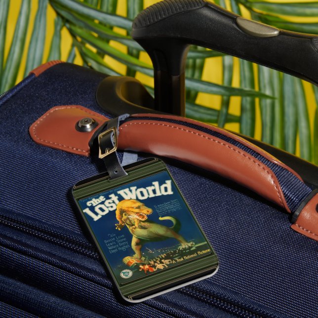 The Lost World Luggage Tag (Front Insitu 1)