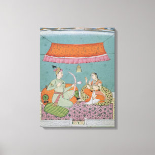 The Lotus Arrow, Bilaspur, c.1750 Canvas Print