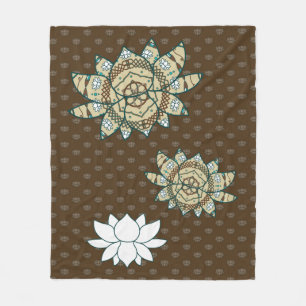The Lotus Fleece Blanket