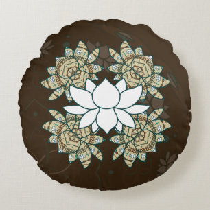 The Lotus Round Pillow