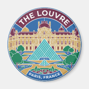 The Louvre France Magnet