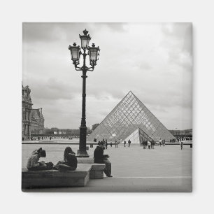 The Louvre Glass Pyramid Magnet