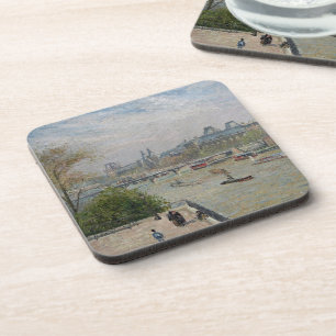 The Louvre, Spring  Camille Pissarro   Coaster