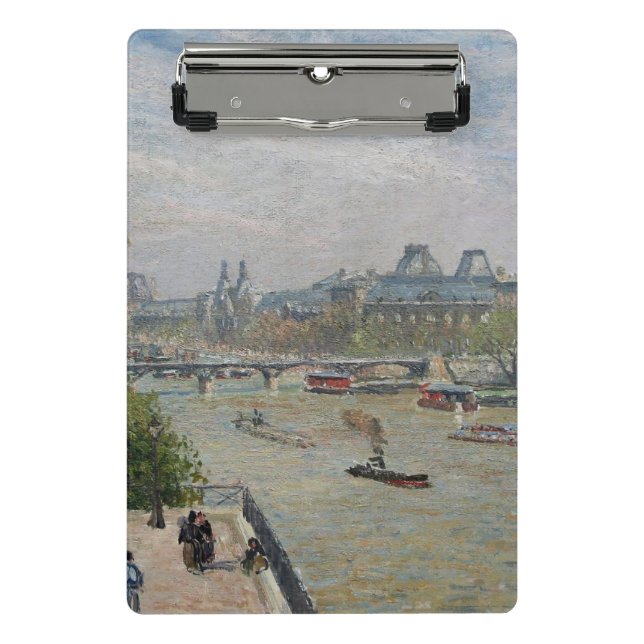The Louvre, Spring  Camille Pissarro   Mini Clipboard (Front)