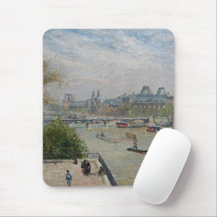 The Louvre, Spring Camille Pissarro Mouse Pad