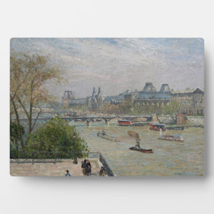 The Louvre, Spring Camille Pissarro Plaque