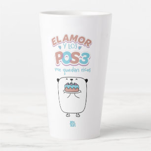 The love and the desserts latte mug