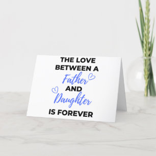 The Love Between A Father And Daughter Is bl Holiday Card