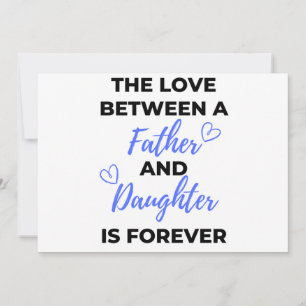 The Love Between A Father And Daughter Is bl Holiday Card