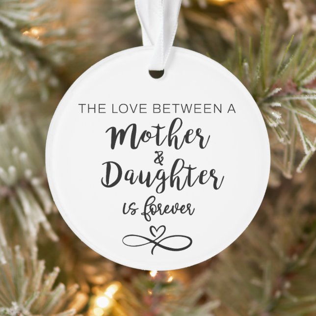 The Love Between a Mother & Daughter Ornament (Tree)