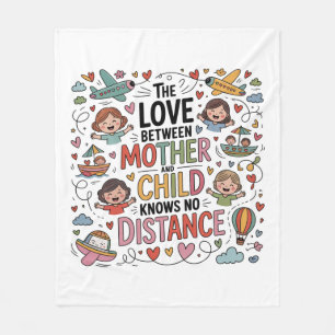 The Love Between Mother And Child Fleece Blanket
