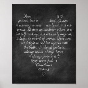 The Love Chapter Chalkboard Print