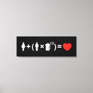 The Love Equation for Men Canvas Print