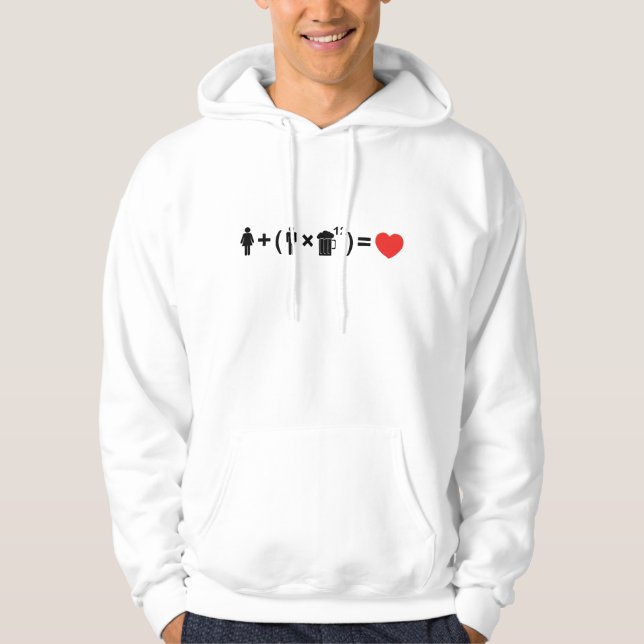 The Love Equation for Men Hoodie (Front)