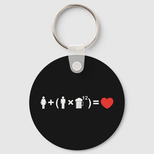 The Love Equation for Men Key Ring (Front)