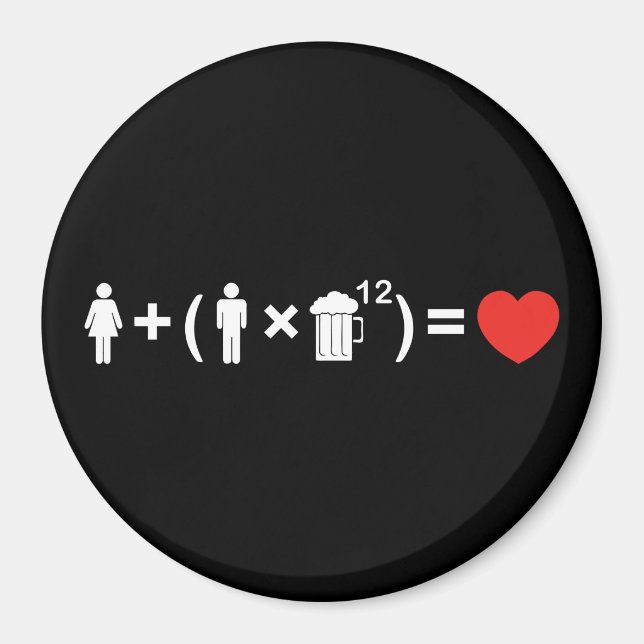 The Love Equation for Men Magnet (Front)