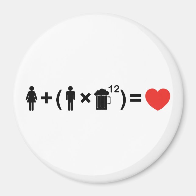 The Love Equation for Men Magnet (Front)