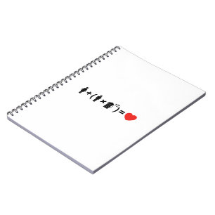 The Love Equation for Men Spiral Notebook