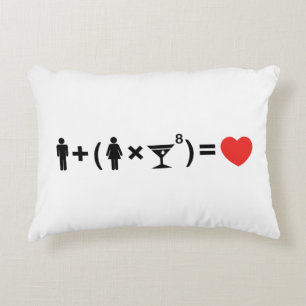 The Love Equation for Women Decorative Cushion