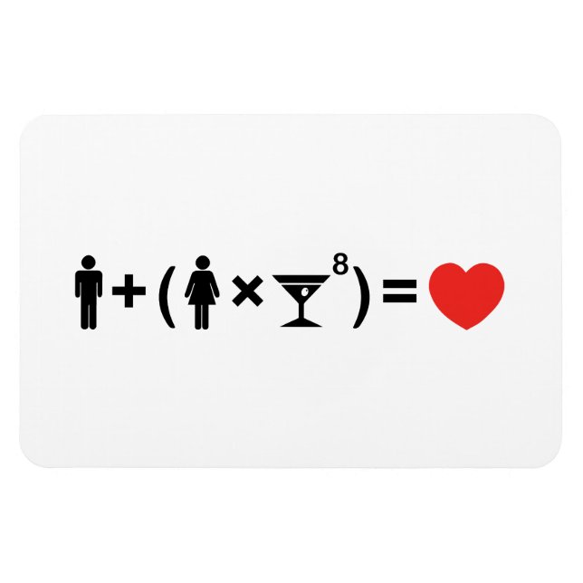 The Love Equation for Women Magnet (Horizontal)