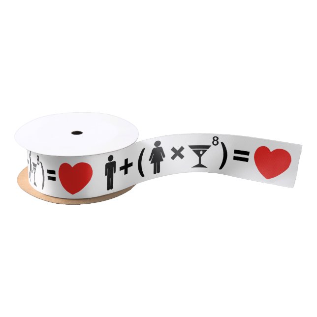 The Love Equation for Women Satin Ribbon (Spool)