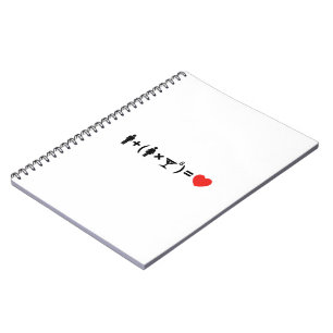 The Love Equation for Women Spiral Notebook