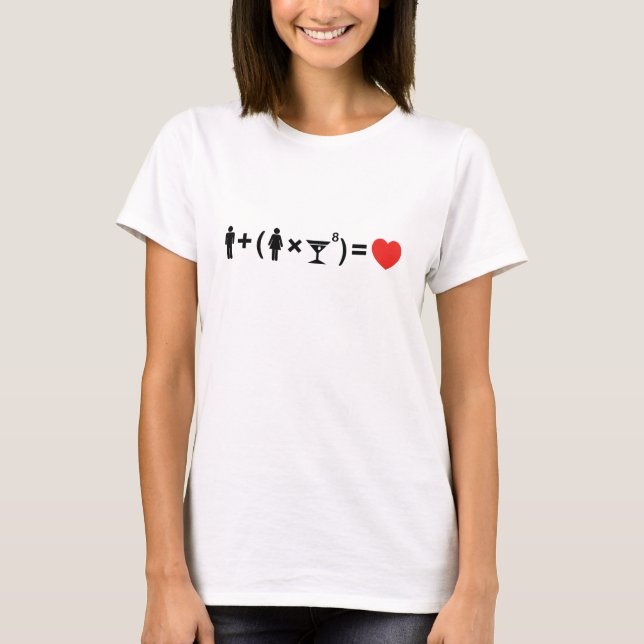The Love Equation for Women T-Shirt (Front)