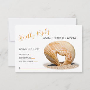 The Love Heart Shell, Wedding, Thank You Card