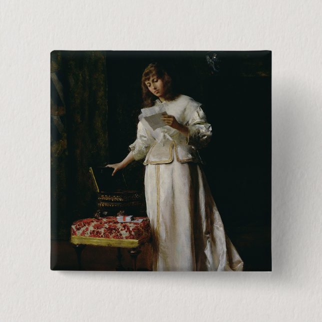 The Love Letter 15 Cm Square Badge (Front)