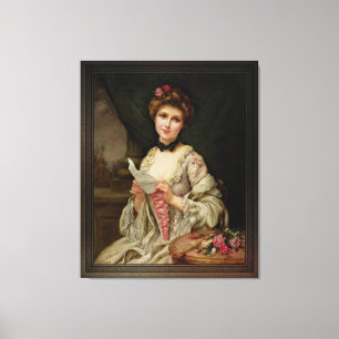 The Love Letter by Francois Martin-Kavel Canvas Print