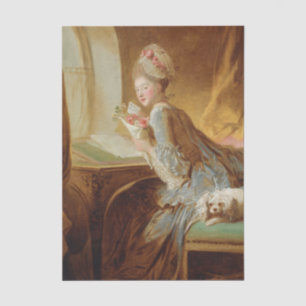 The Love Letter by Jean Honore Fragonard Tissue Paper