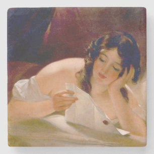 The Love Letter (by Thomas Sully) Stone Coaster