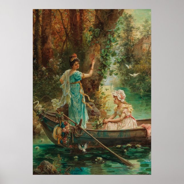 The Love Message by Hans Zatzka - poster (Front)